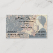 Twee meisjes met een oleander van Gustav Klimt Visitekaartje (Voorkant)