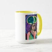 Twee meisjes onder de manen mok (Voorkant rechts)