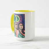 Twee meisjes onder de manen mok (Voorkant links)