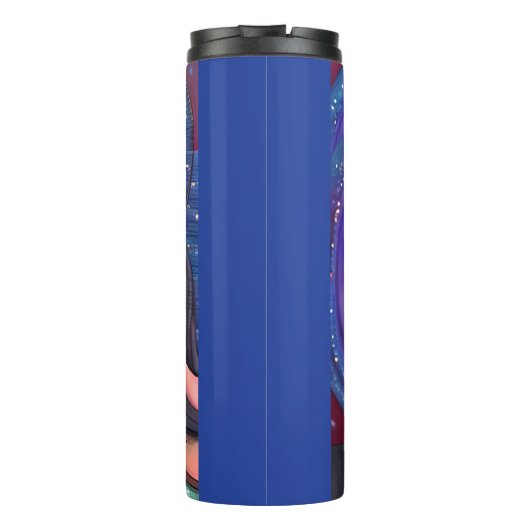 Twee meisjes onder de manen thermosbeker (Achterkant)