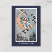 Twee meisjes op het Moon Imaginative Visitekaartje (Voorkant)
