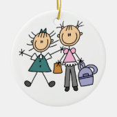Twee meisjes Ornament (Voorkant)