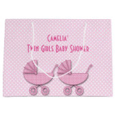 twee meisjes : polka dots - cadeautassen groot cadeauzakje (Voorkant)