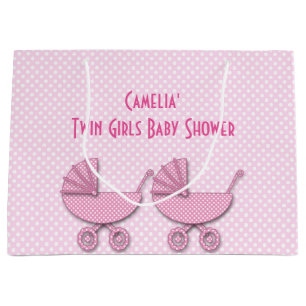 twee meisjes : polka dots - cadeautassen groot cadeauzakje