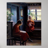 Twee meisjes  Poster voor fijne kunst (Voorkant)