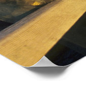 Twee mensen in carnavalmaskers, Venetië (Italië) Poster (Hoek)