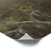 Twee mensvogels met hun jongen poster (Hoek)