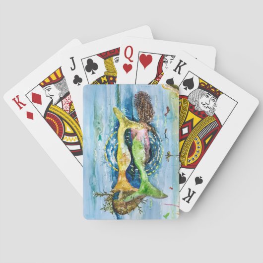 Twee Mermaids Pokerkaarten (Achterkant)