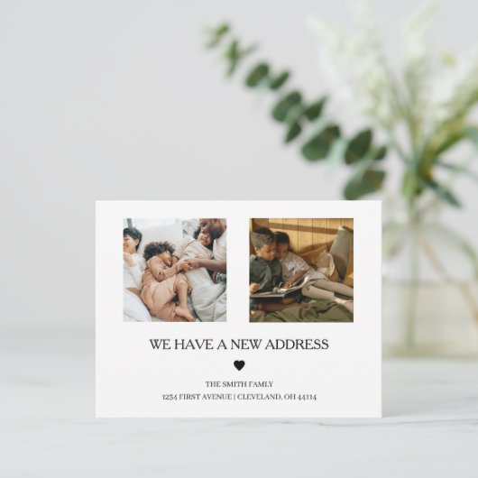 Twee met de hand geschreven tekst | Elementaire aa Briefkaart (Staand voorkant)