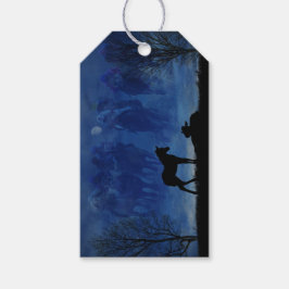 Twee met de thorax gefokte kalveren Label Cadeaulabel