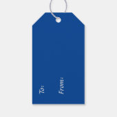 Twee met de thorax gefokte kalveren Label Cadeaulabel (Achterkant)