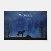 Twee met een steegje geharde kalkoenen van een ach deurmat (Voorkant)