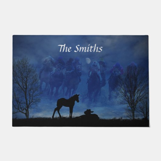 Twee met een steegje geharde kalkoenen van een ach deurmat (Voorkant)