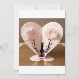 Twee met elkaar verweven harten: een symbool van l kaart