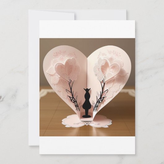 Twee met elkaar verweven harten: een symbool van l kaart (Voorkant)