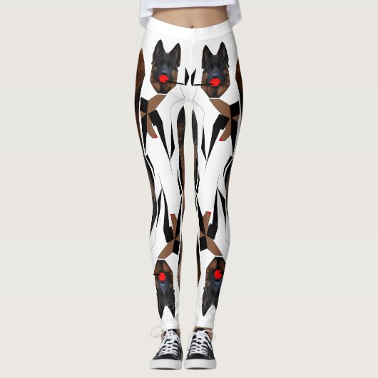 Twee_met-kop_Honden Leggings (Voorkant)