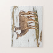 Twee met witte staart op alarm legpuzzel (Verticaal)