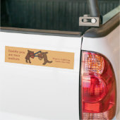 Twee Middeleeuwse Wolven Bumpersticker (Op Truck)