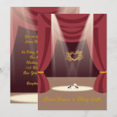 Twee mieren in het liefdespodium lichten theater b kaart (Voorkant / Achterkant)