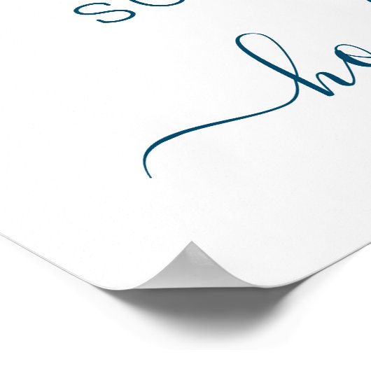 Twee minder vis in het Zee bruiloft welkom 27x40 Poster (Hoek)