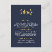 Twee minder vis in het Zee Navy Gold Coastal Weddi Informatiekaartje (Voorkant)