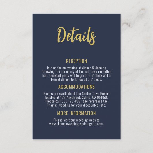 Twee minder vis in het Zee Navy Gold Coastal Weddi Informatiekaartje (Voorkant)