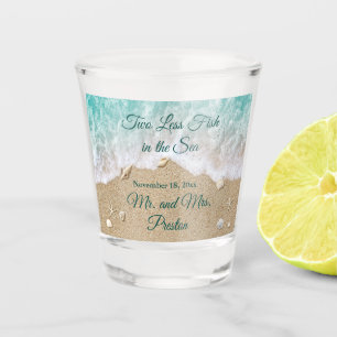 Twee Minder Vis in het Zee Shot Glass Glas