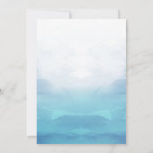 Twee minder vis in het Zee Zomer bruiloft uitnodig Kaart (Achterkant)