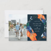 Twee minder vissen | Aankondiging foto-Verloving (Voorkant)