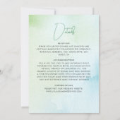 Twee minder vissen in blauw Zee onderwater bruilof Kaart (Achterkant)