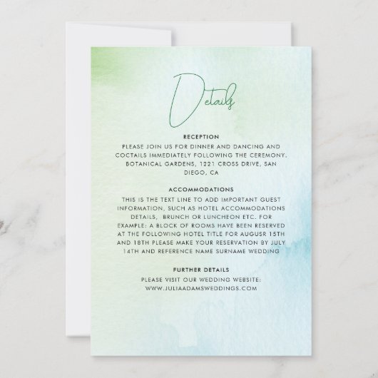 Twee minder vissen in blauw Zee onderwater bruilof Kaart (Achterkant)