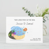 Twee minder vissen in de aankondiging van het Zee (Staand voorkant)