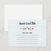 Twee minder vissen in de zee, bijvoegkaart 2 informatiekaartje (Voorkant / Achterkant)