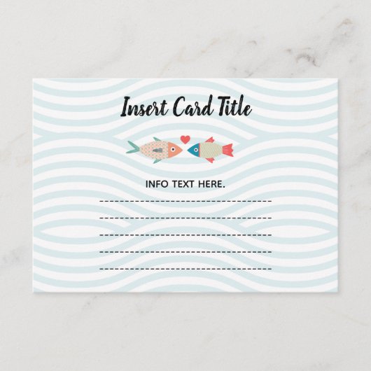 Twee minder vissen in de zee, bijvoegkaart 2 informatiekaartje (Voorkant)