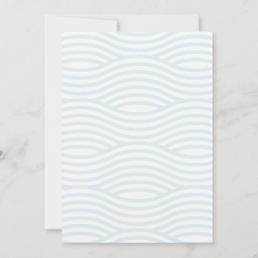 Twee minder vissen in de Zee // Engagement Party Kaart (Achterkant)