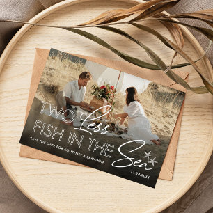Twee minder vissen in de zee Foto Save the Date