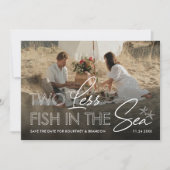 Twee minder vissen in de zee Foto Save the Date (Voorkant)