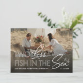 Twee minder vissen in de zee Foto Save the Date (Staand voorkant)