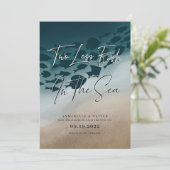 Twee minder vissen in de Zee | Foto-Verloving Aankondiging (Staand voorkant)