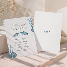 Twee minder vissen in de zee Monogram Verloving Fe