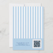 Twee minder vissen in de zee QR-code Bruidsdiner Kaart (Achterkant)
