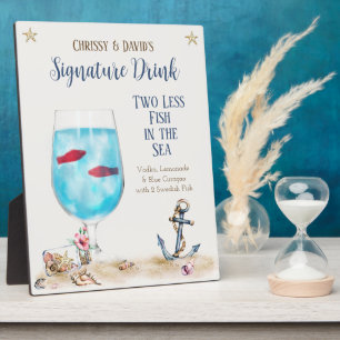 Twee minder vissen in de zee Signature-drankbord Fotoplaat