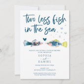 Twee minder vissen in de Zee stellen de uitnodigin Kaart (Voorkant)