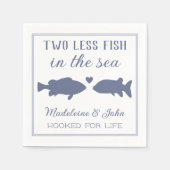 Twee minder vissen in de Zee stelletster Servet (Voorkant)