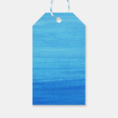 Twee minder vissen in de Zee Waterverf bruiloft Cadeaulabel (Achterkant)