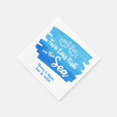 Twee minder vissen in de Zee Waterverf bruiloft Na Servet (Hoek)