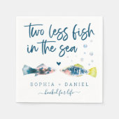 Twee minder vissen in het Zee die luiers wedden Servet (Voorkant)