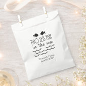 Twee minder vissen in het Zee huwelijk Bedankzakje (Geknipt)