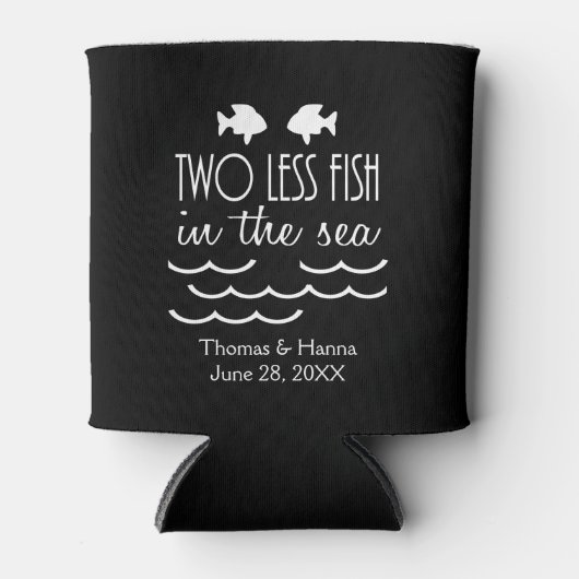 Twee minder vissen in het Zee huwelijk Blikjeskoeler (Voorkant)