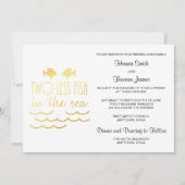 Twee minder vissen in het Zee huwelijk Kaart (Voorkant)